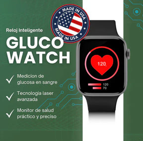 Reloj SmartWatch Plus + Medidor de glucosa, presión arterial y colesterol